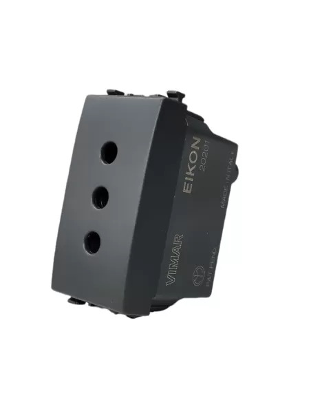 Vimar 20201 Eikon 2P T 10A P11 Steckdose grau